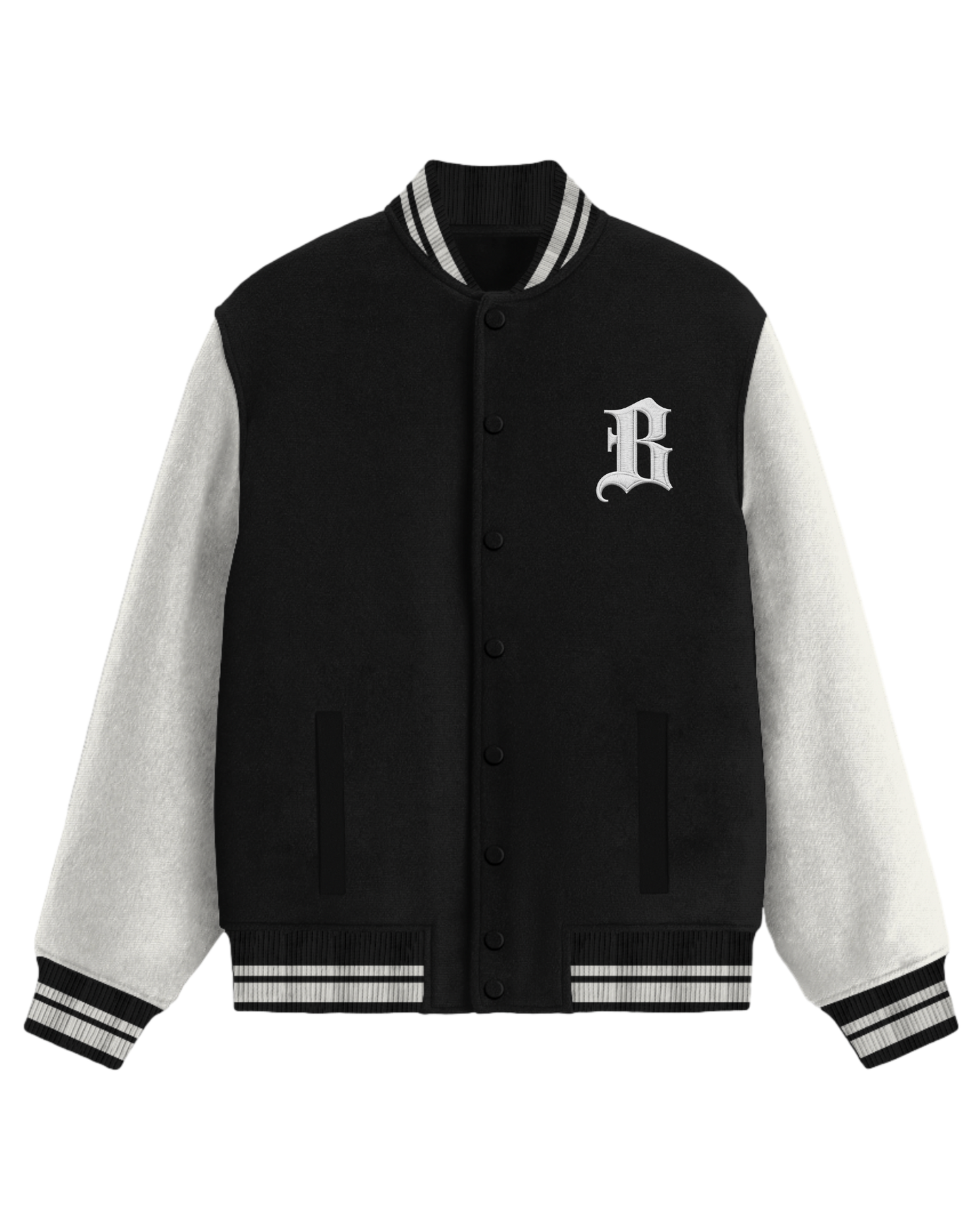 Unisex BYR B-Legacy Blak Varsity Jacket