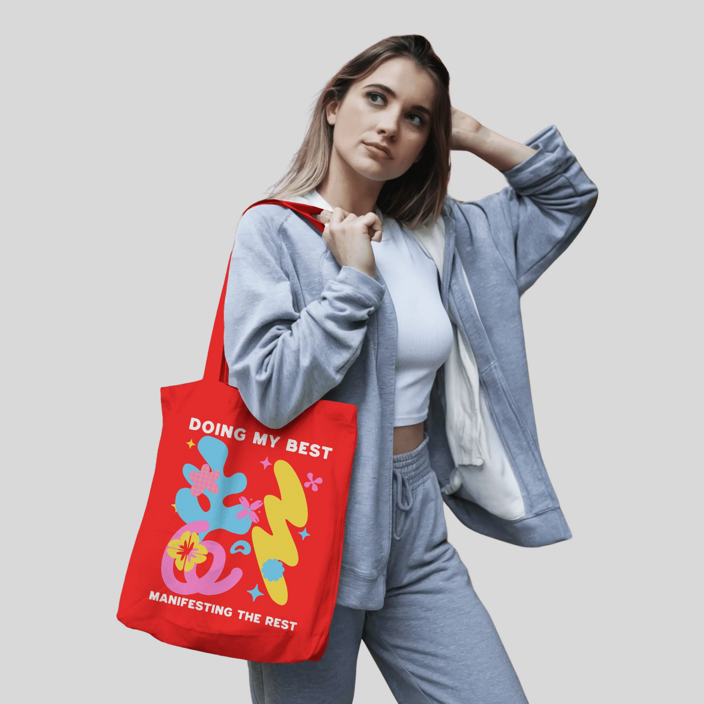 HerWear BYR Red Tote Bag
