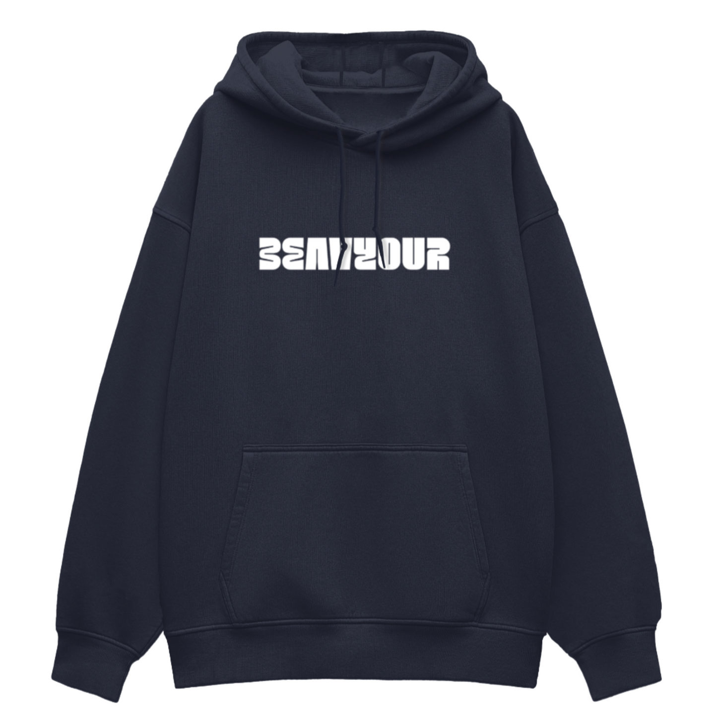 Unisex BEAVYOUR Navy Blue Oversized Hoodie