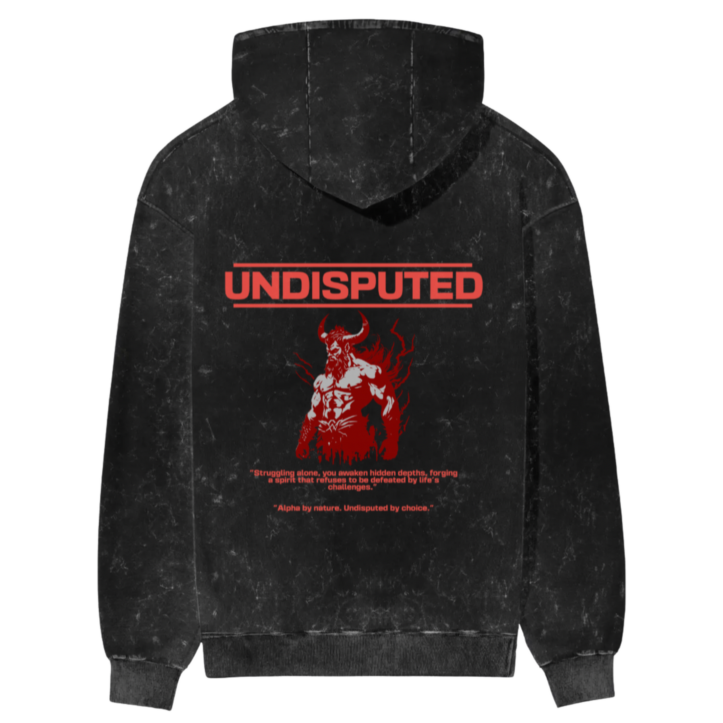 HimWear UNDISPUTED Black Acid Wish Hoodie