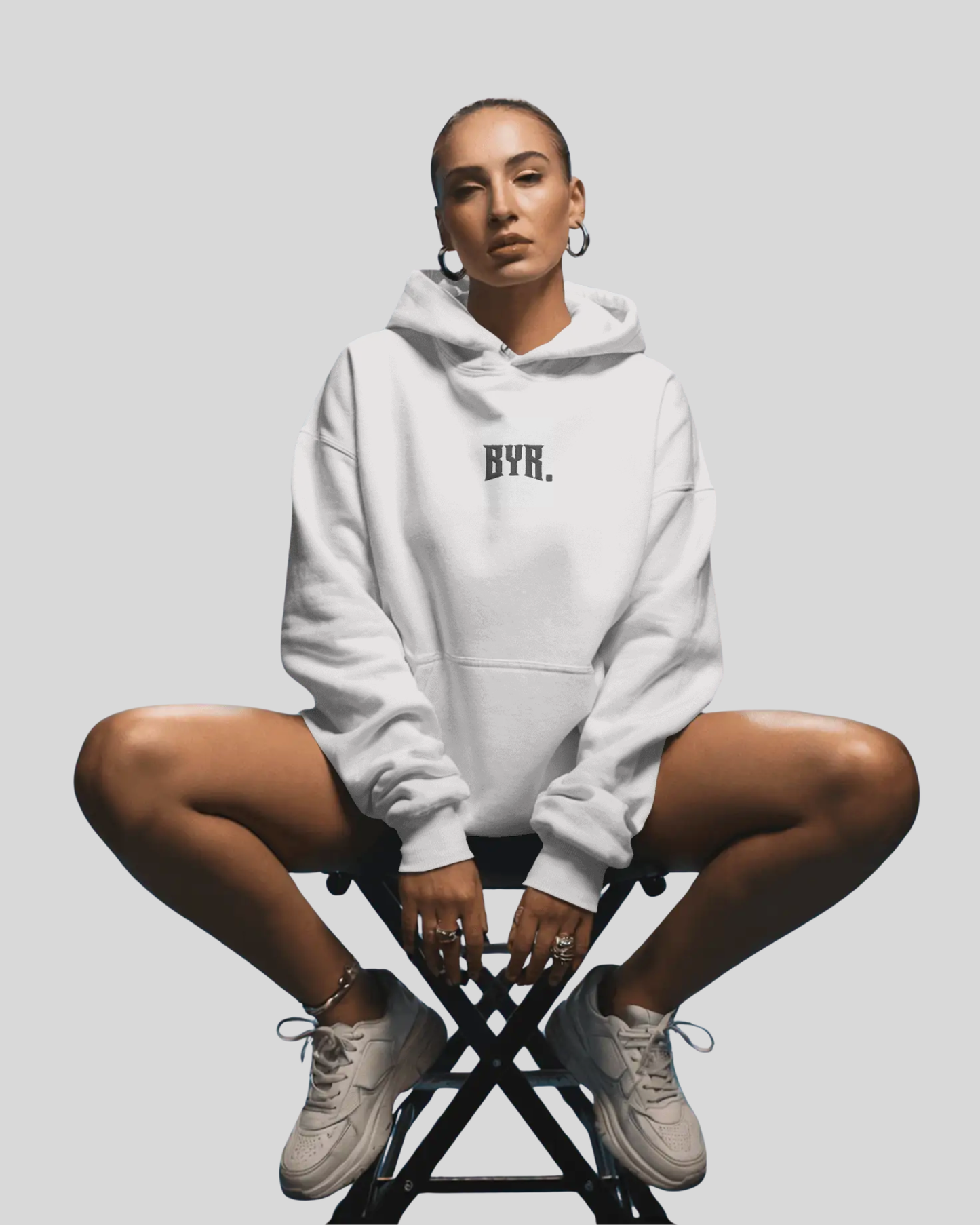 Unisex BYR White Blankstate Oversized Hoodie