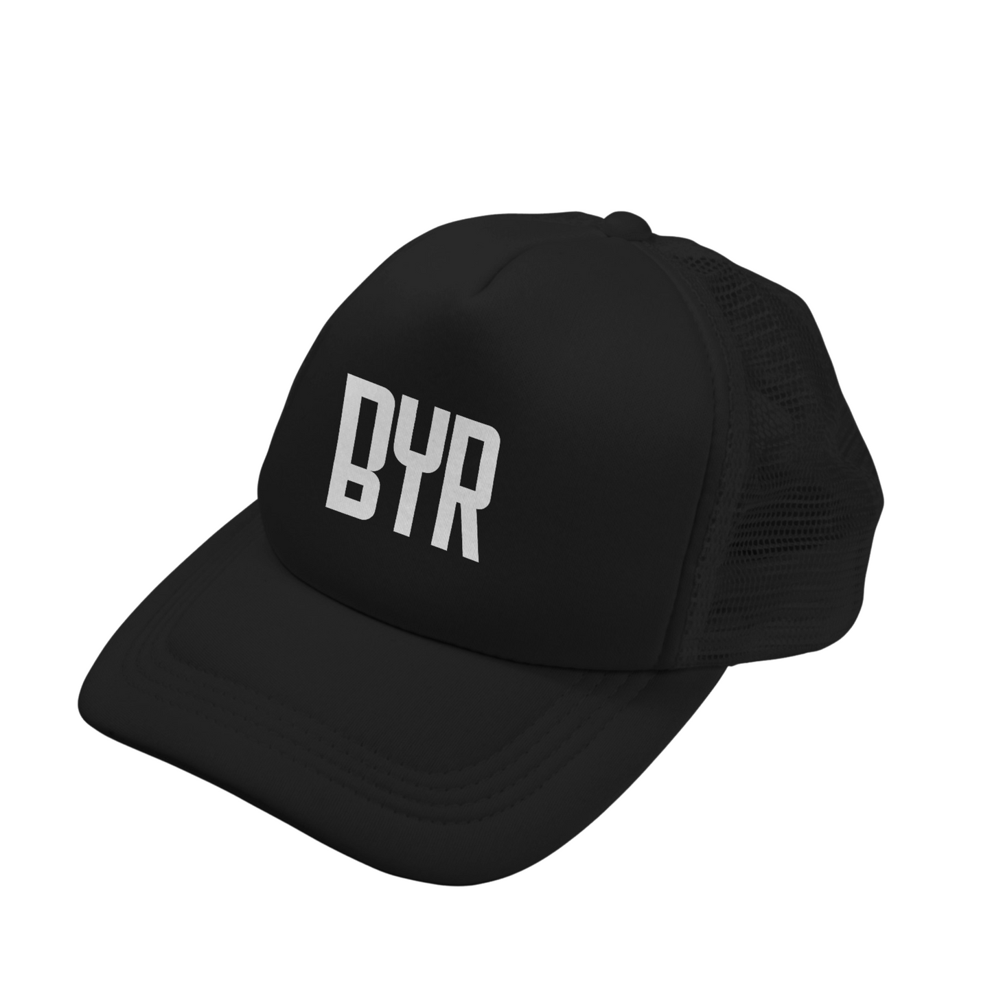 Unisex BYR Black Trucker Cap
