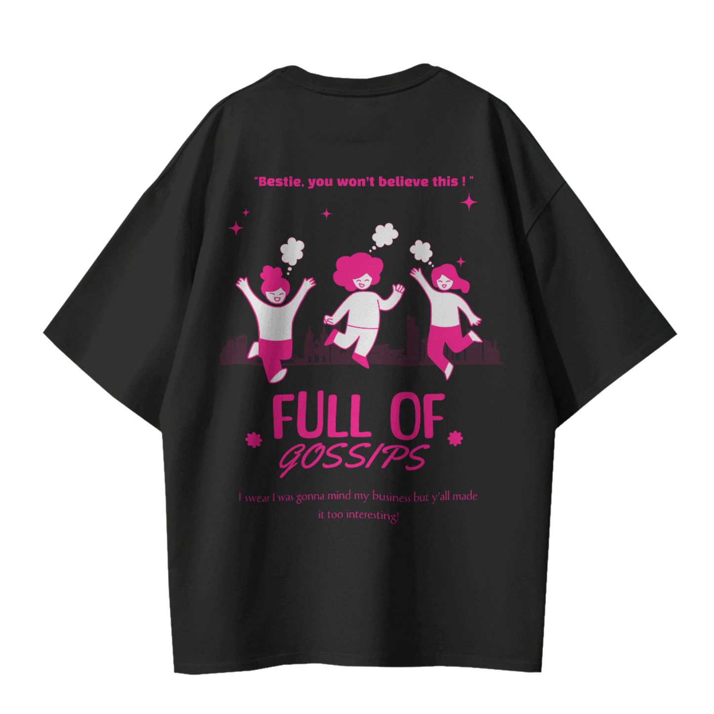HerWear Black Gossiping Tee
