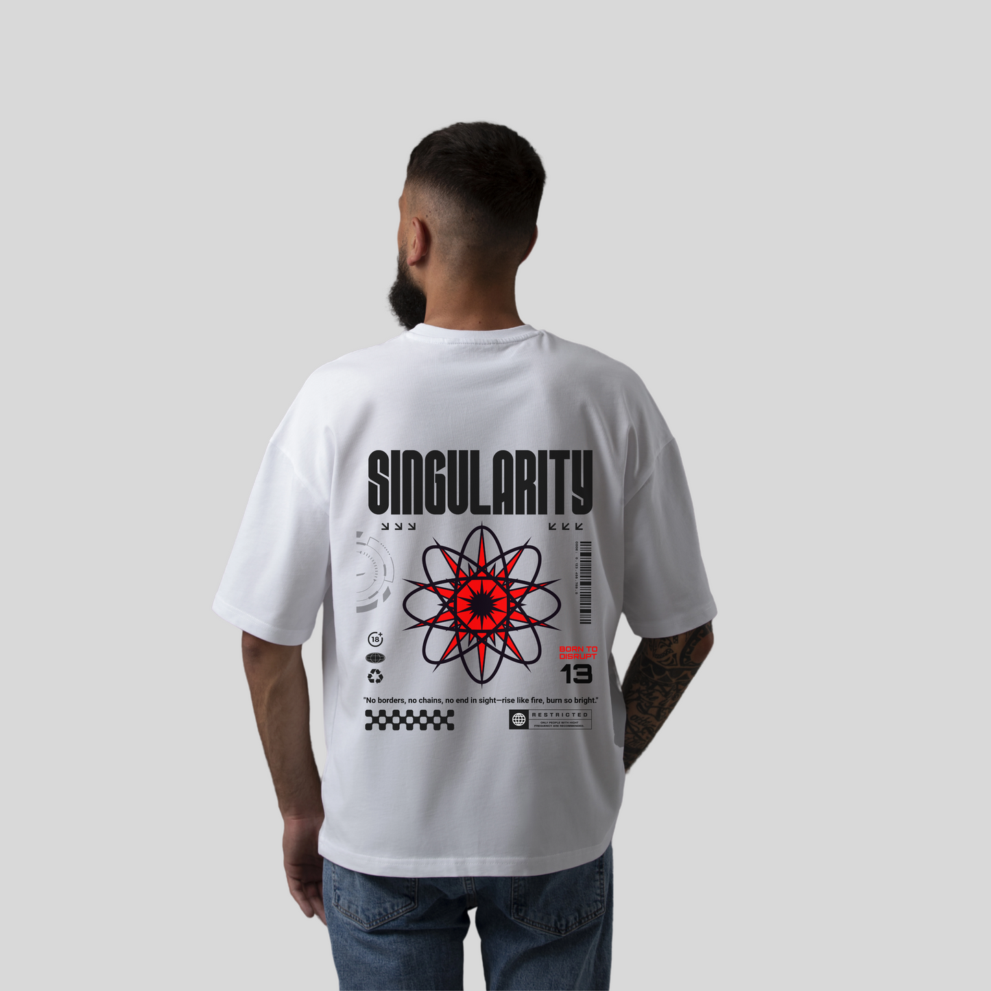 HimWear White Singularity Tee