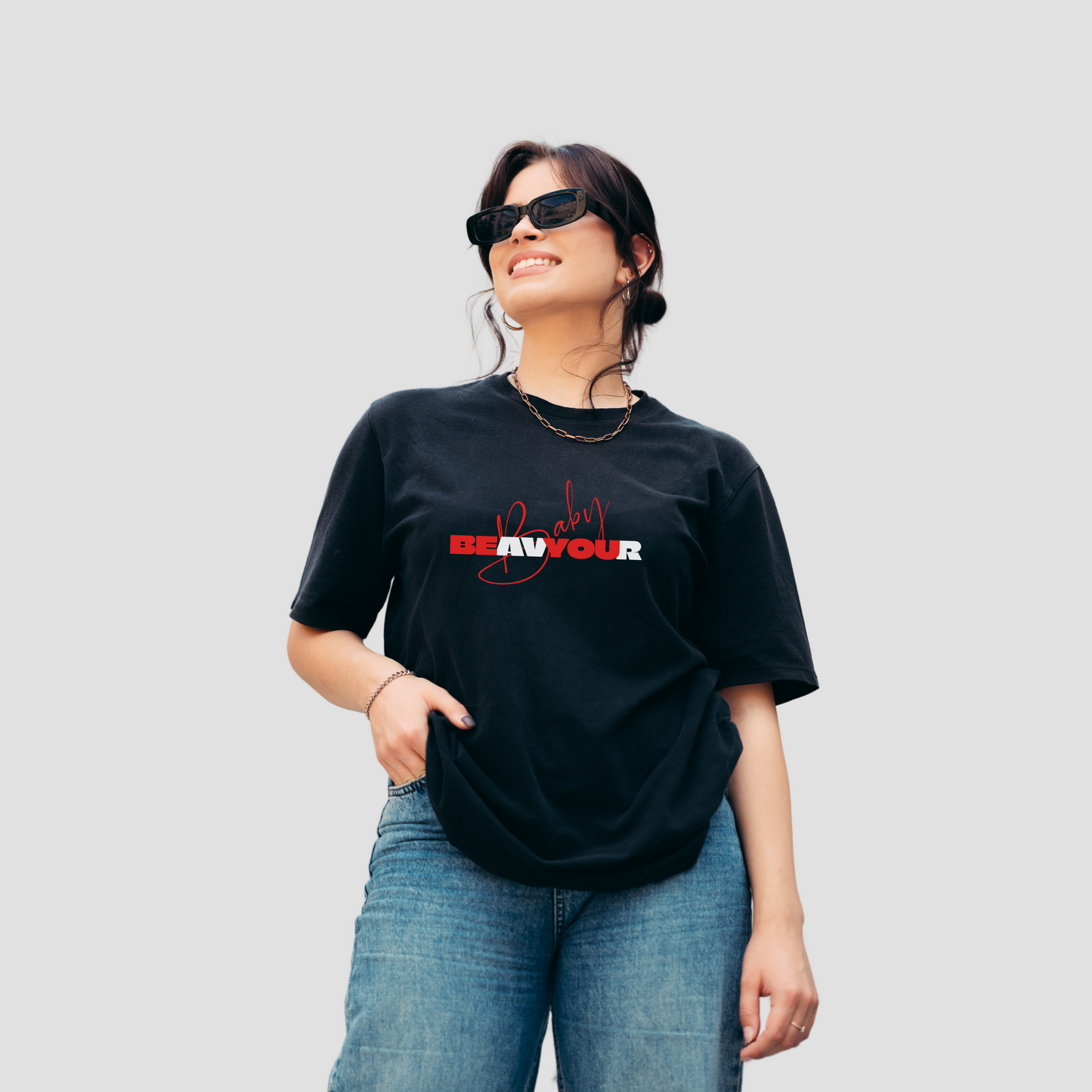 HerWear Black Beubaby Tee
