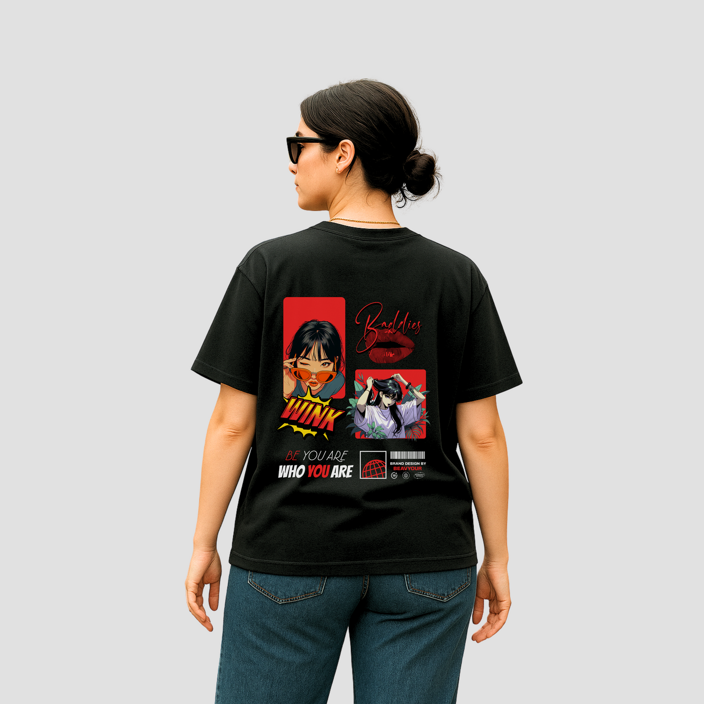 HerWear Black Beubaby Tee