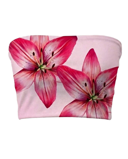 BYR Twin Lily Tube Top