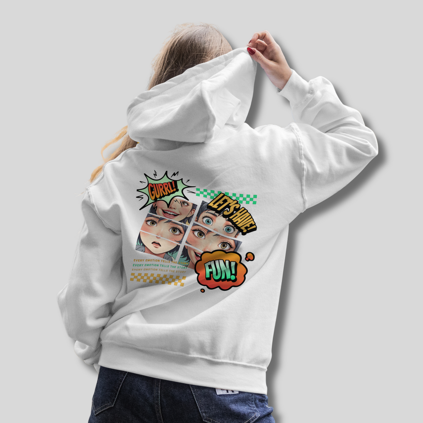 HerWear GURRL White Hoodie