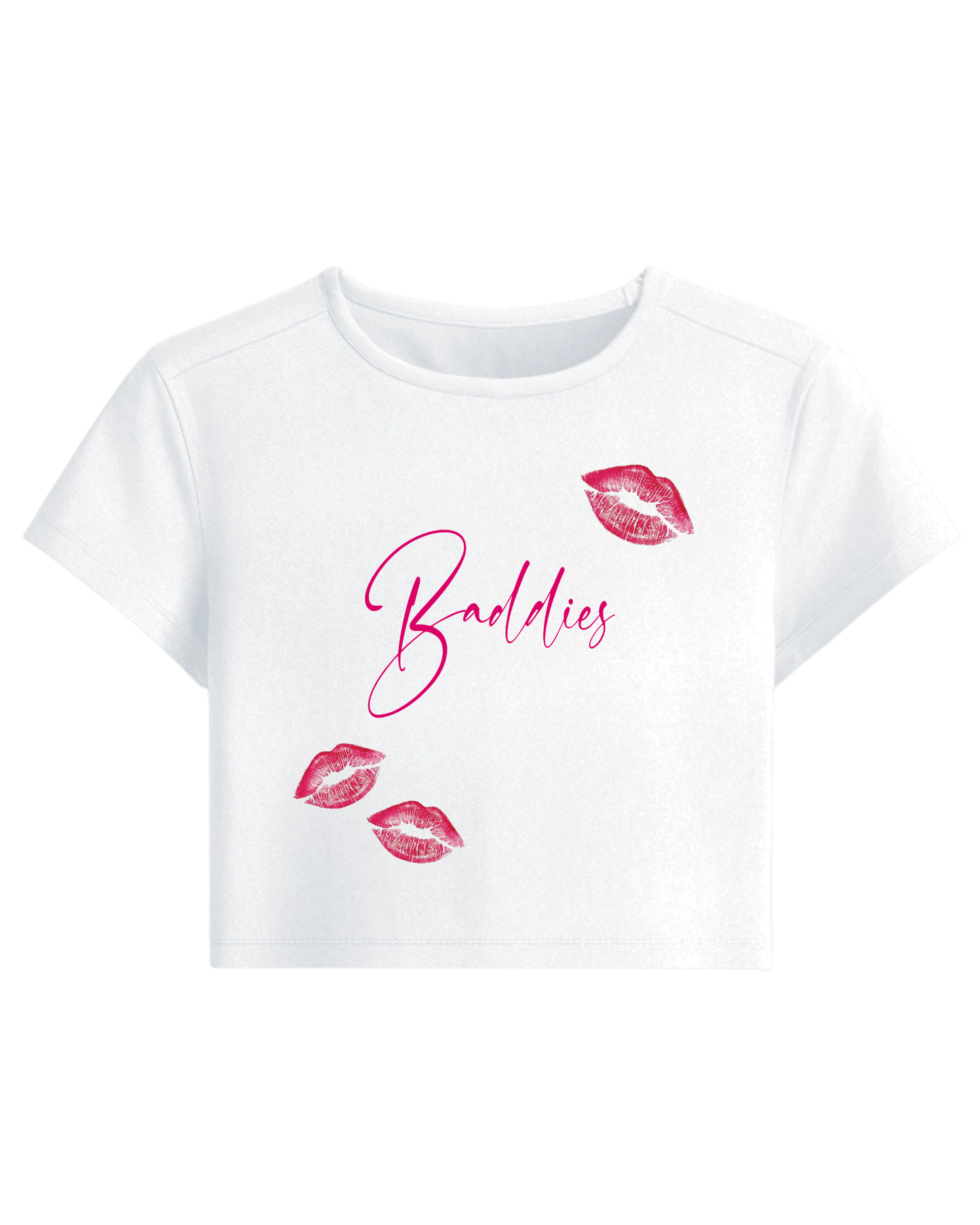 BYR Baddies Intent White Baby Tee