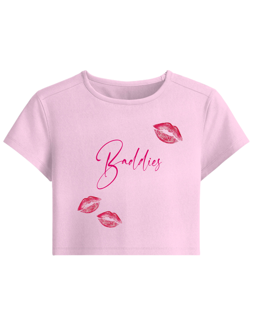 BYR Baddies Intent Pink Baby Tee