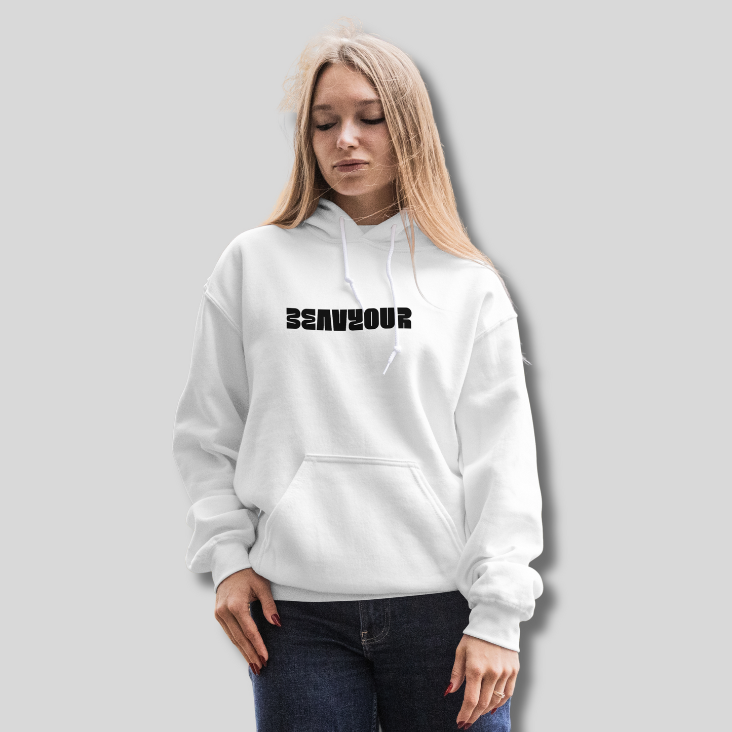 Unisex BEAVYOUR White Hoodie