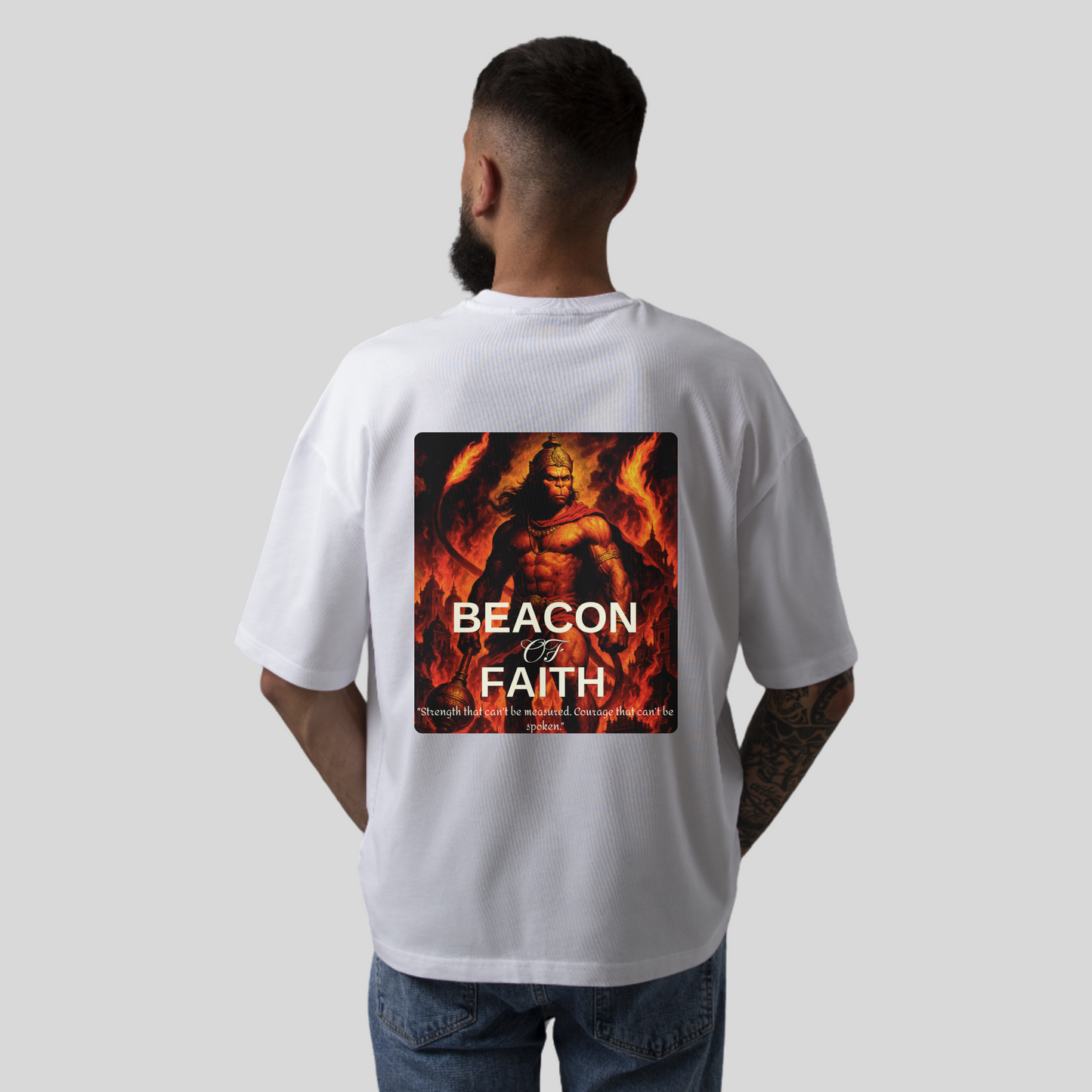 Unisex LORD HANUMAN's White Tee