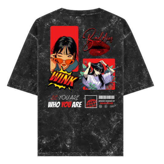 HerWear Acid Wash Beubaby Tee