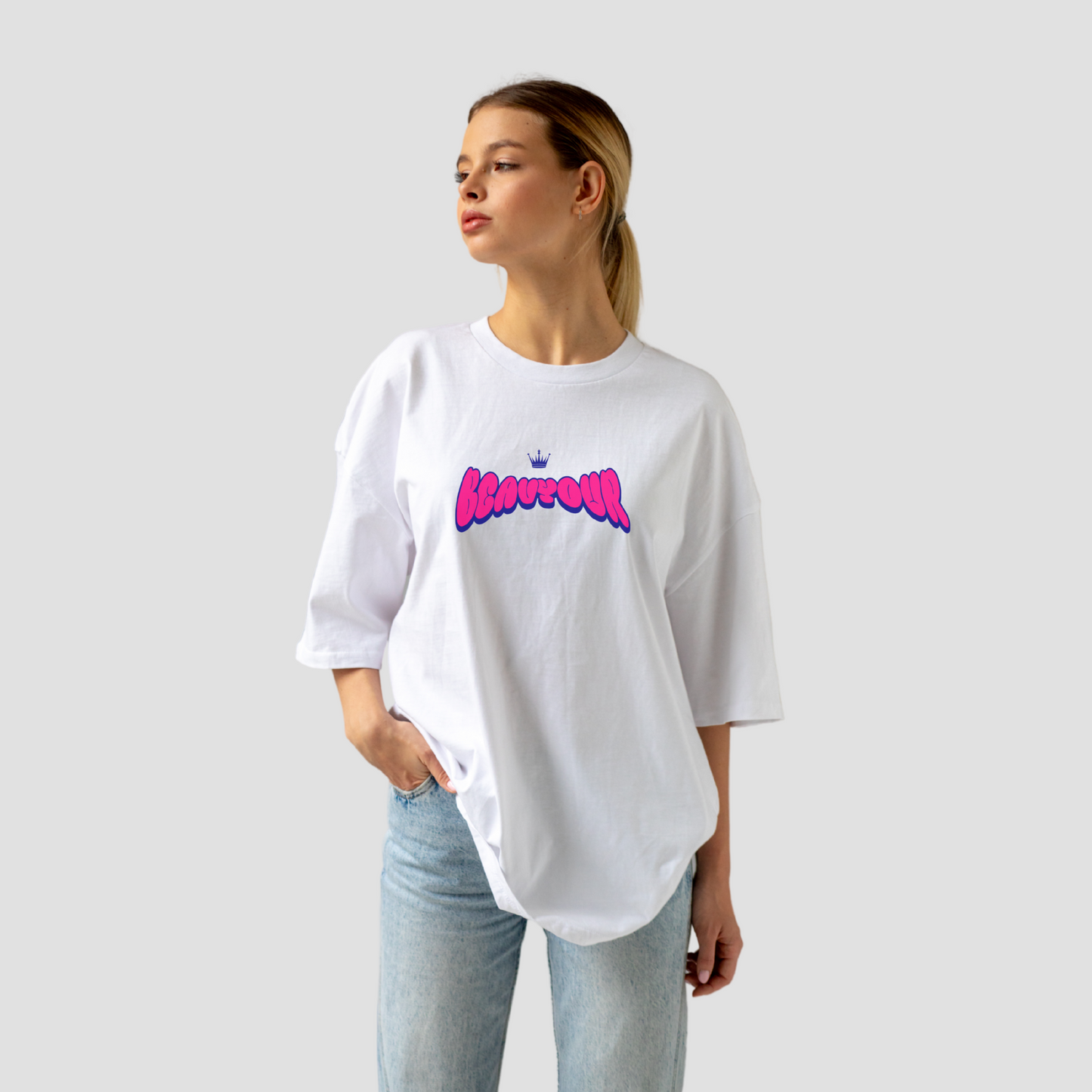 HerWear White Gossiping Tee