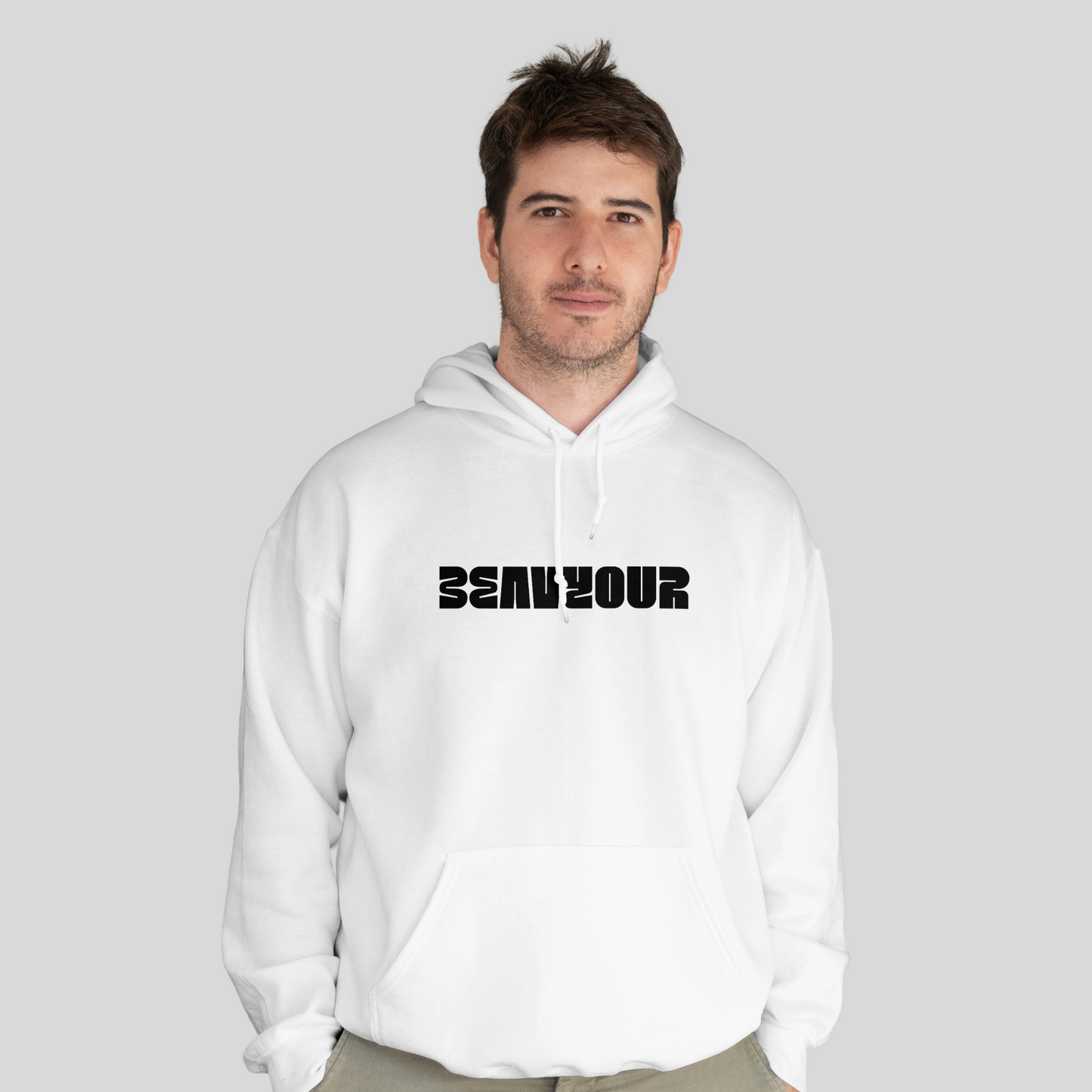 Unisex BEAVYOUR White Hoodie