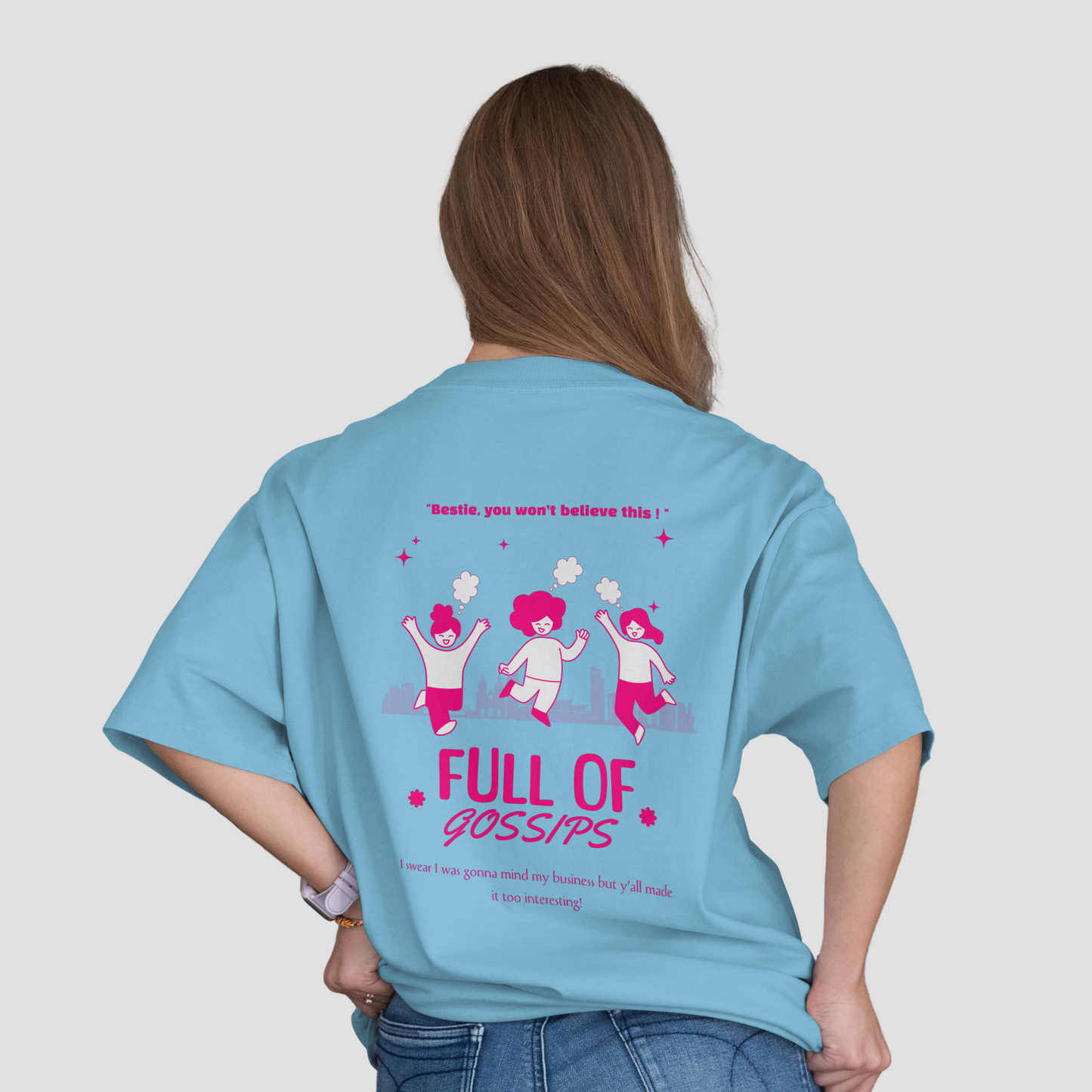 HerWear Blue Gossiping Tee