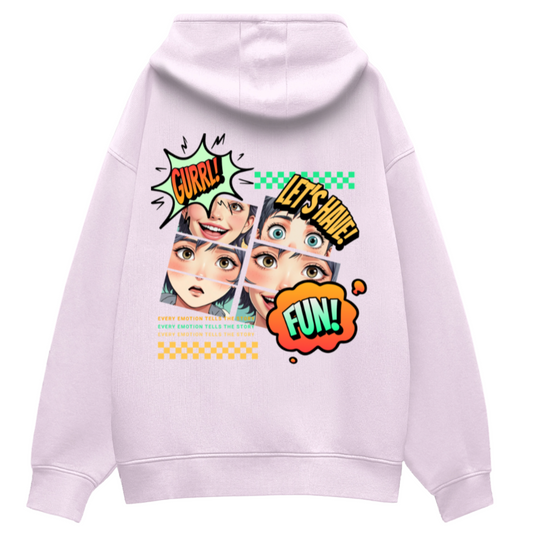HerWear GURRL Baby Pink Oversized Hoodie