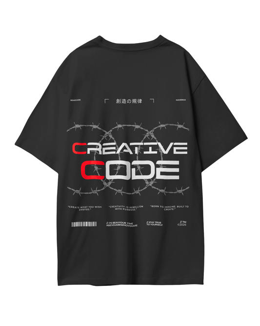 Unisex Black Creative Code Edition Tee