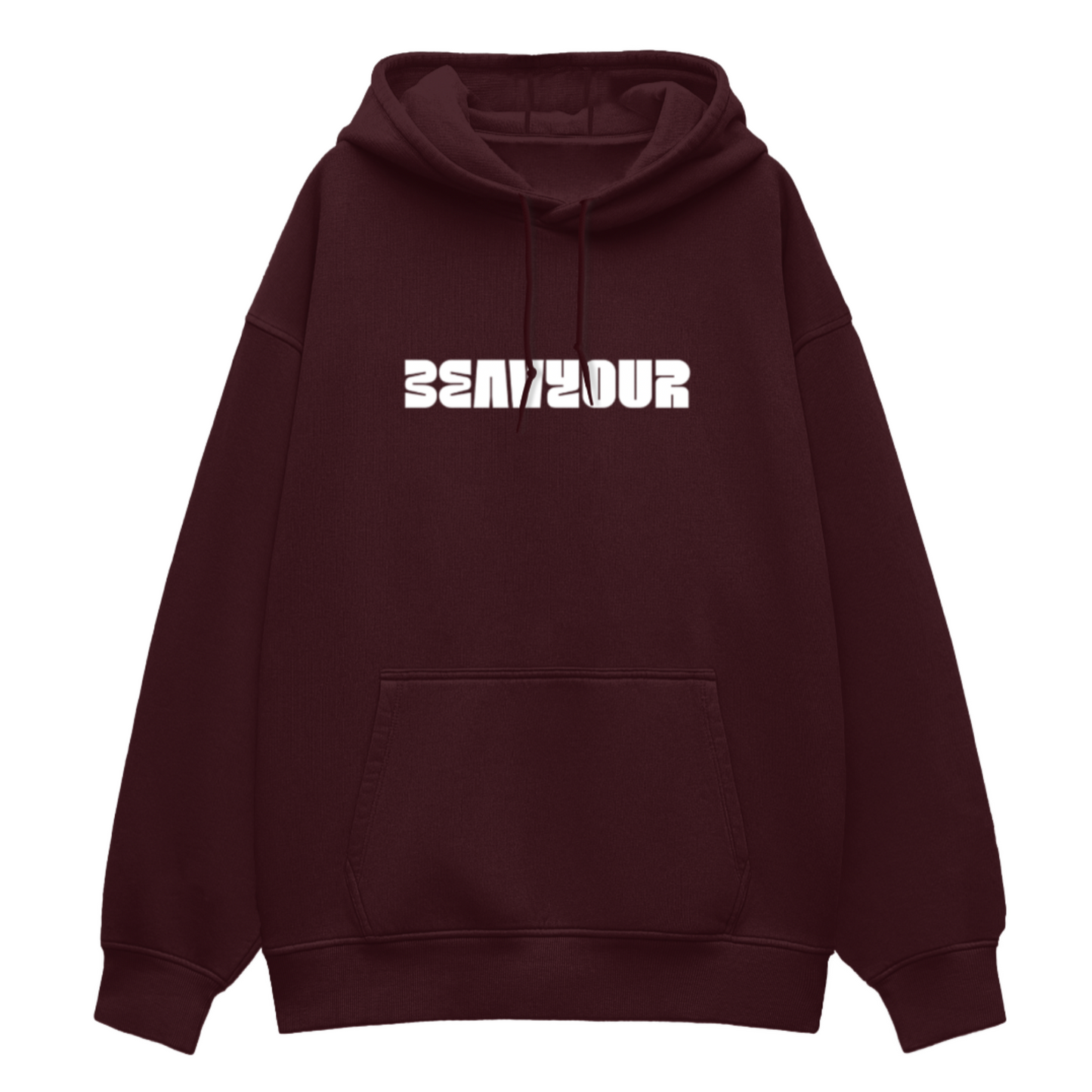 Unisex BEAVYOUR Maroon Oversized Hoodie