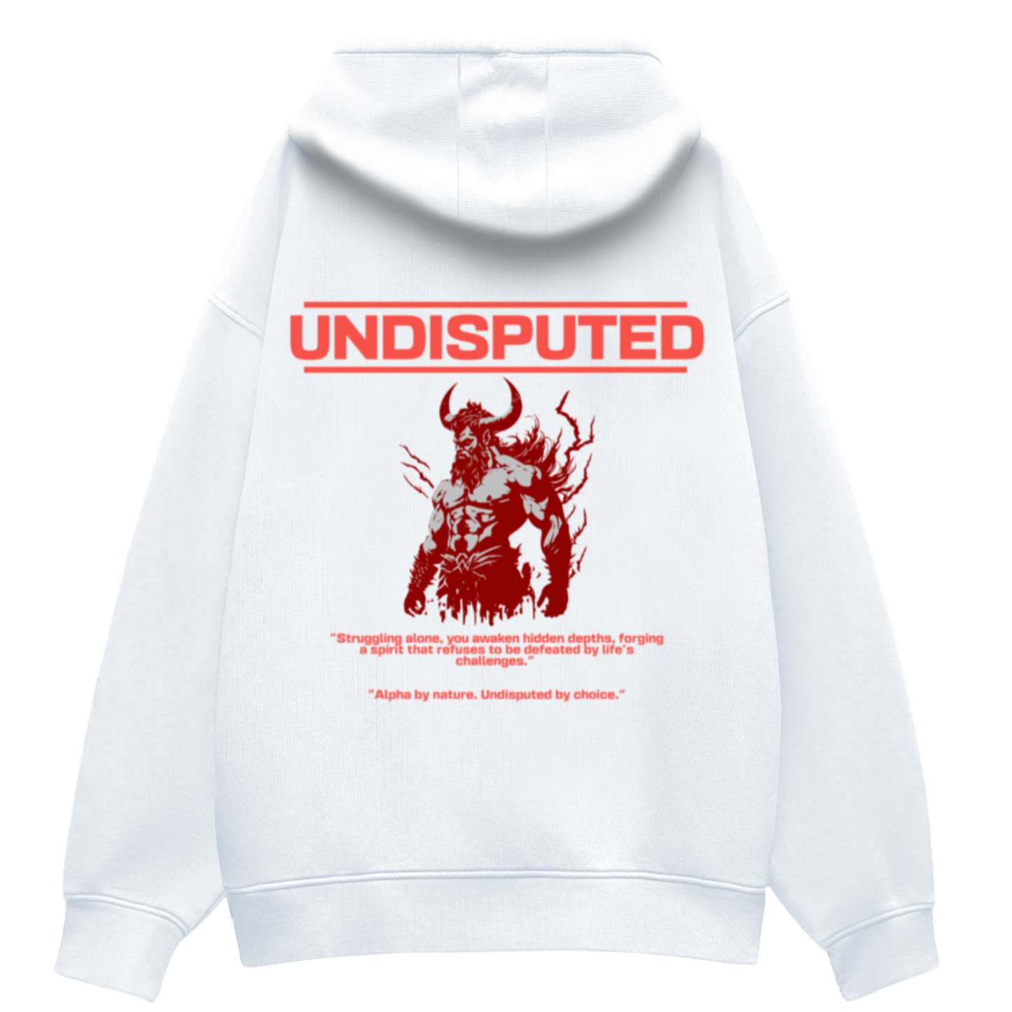 HimWear UNDISPUTED White Oversized Hoodie