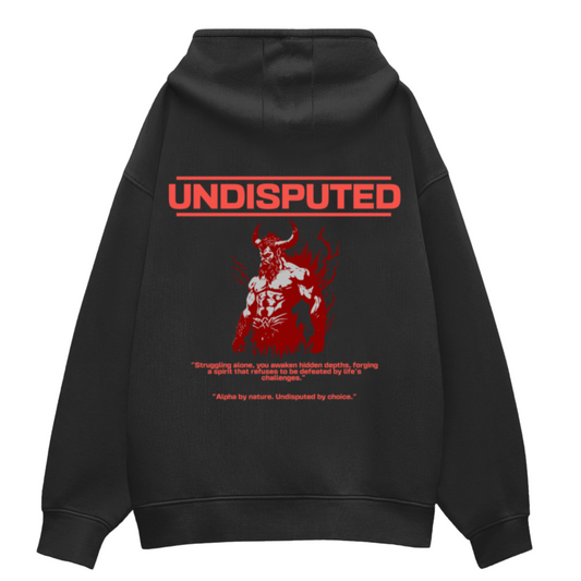 HimWear UNDISPUTED Black Oversized Hoodie