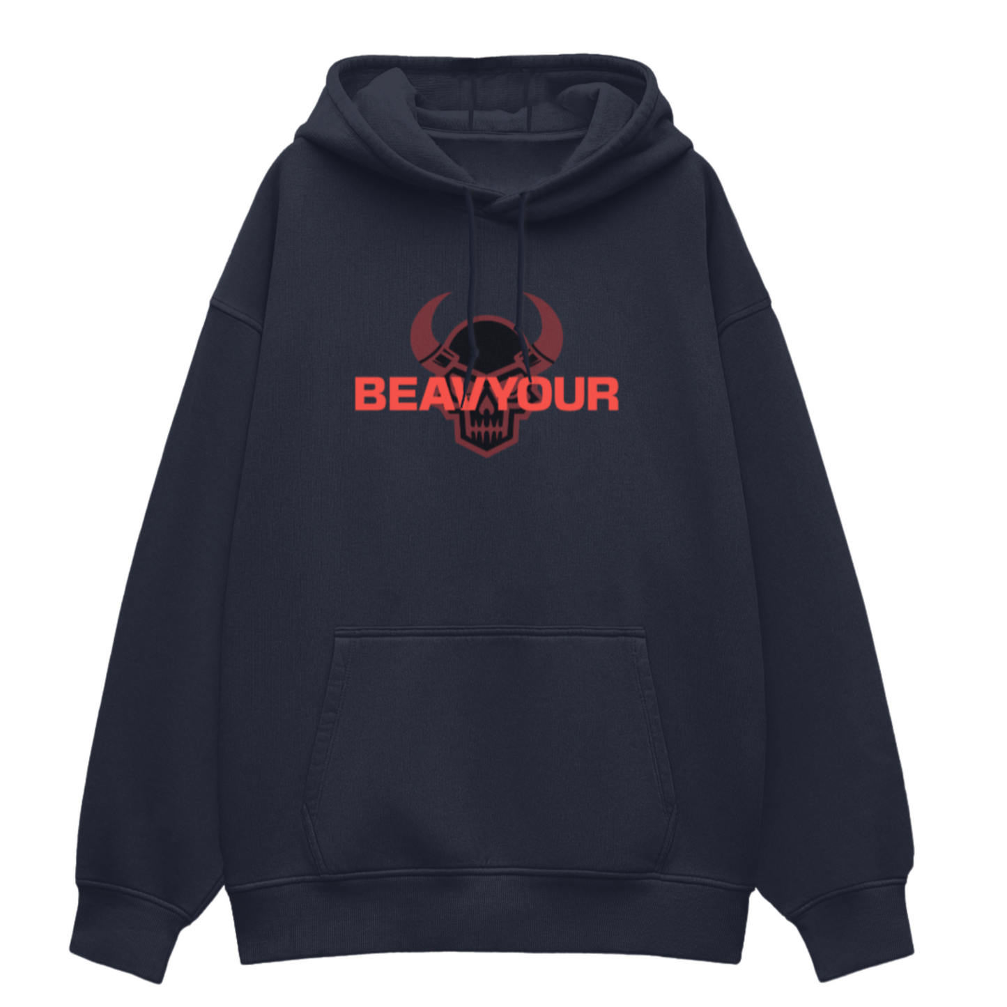HimWear UNDISPUTED Navy Blue Oversized Hoodie