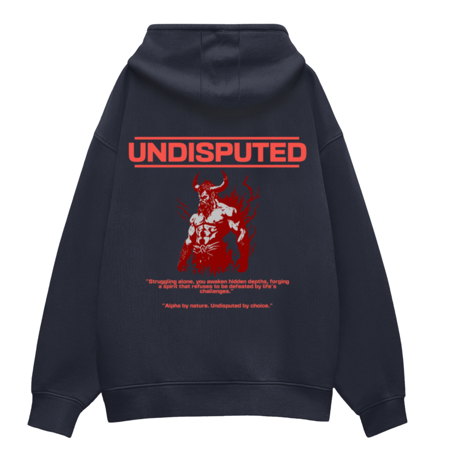 HimWear UNDISPUTED Navy Blue Oversized Hoodie