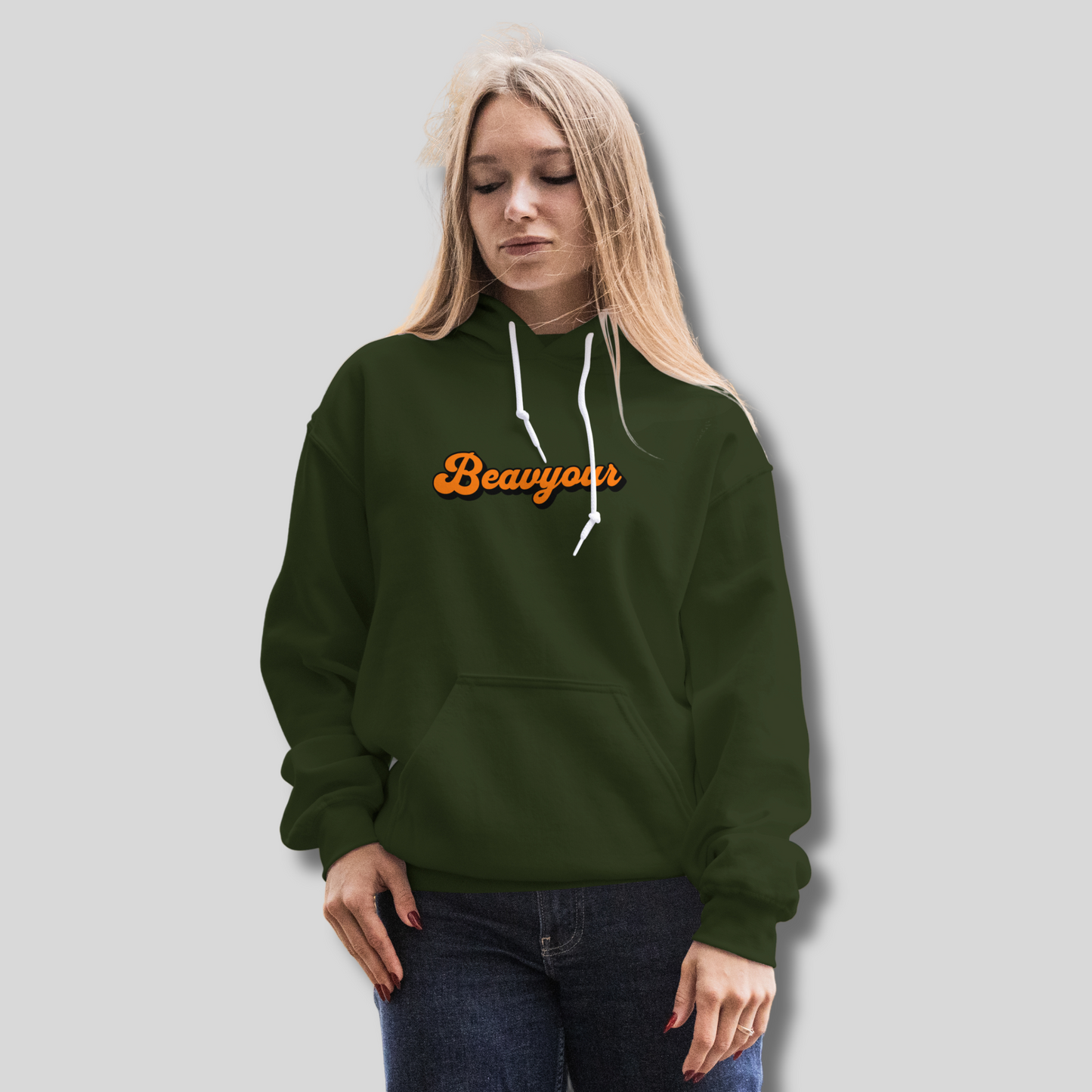 HerWear GURRL Bottel Green Hoodie