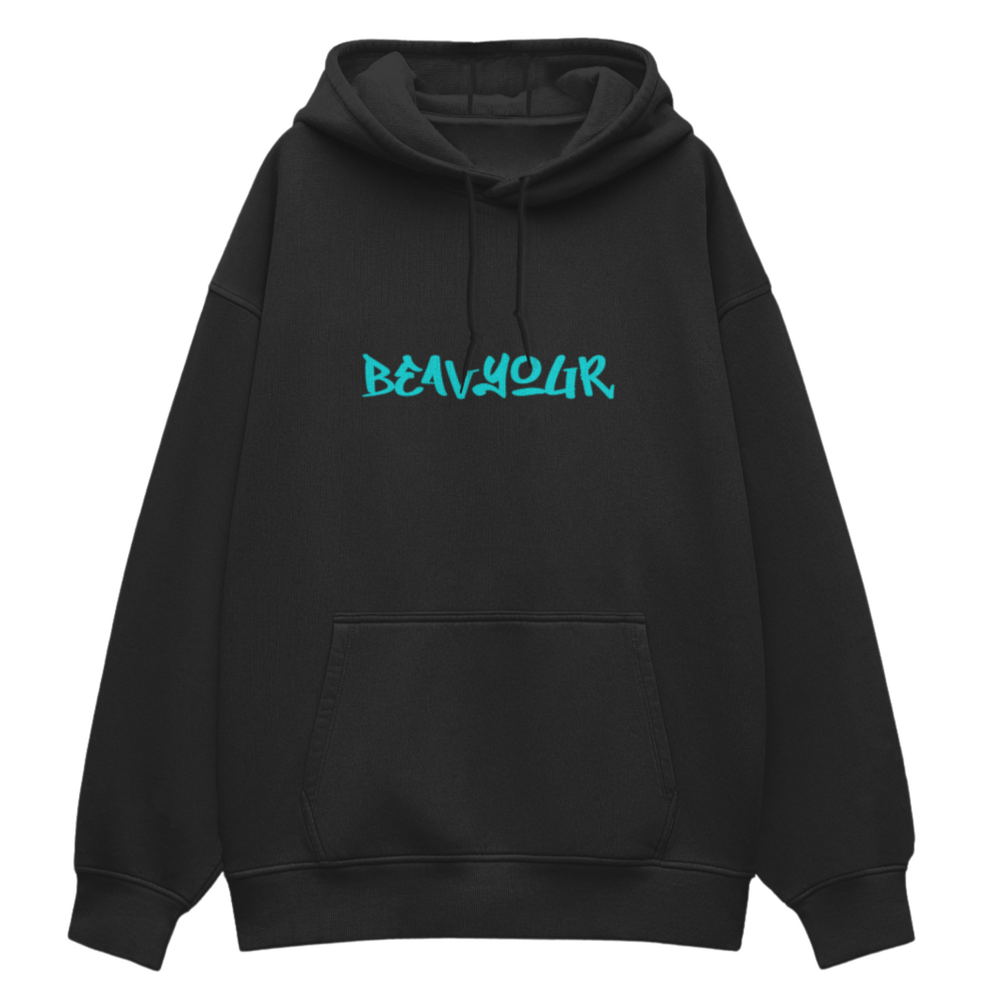 HimWear Aegis Black Oversized Hoodie