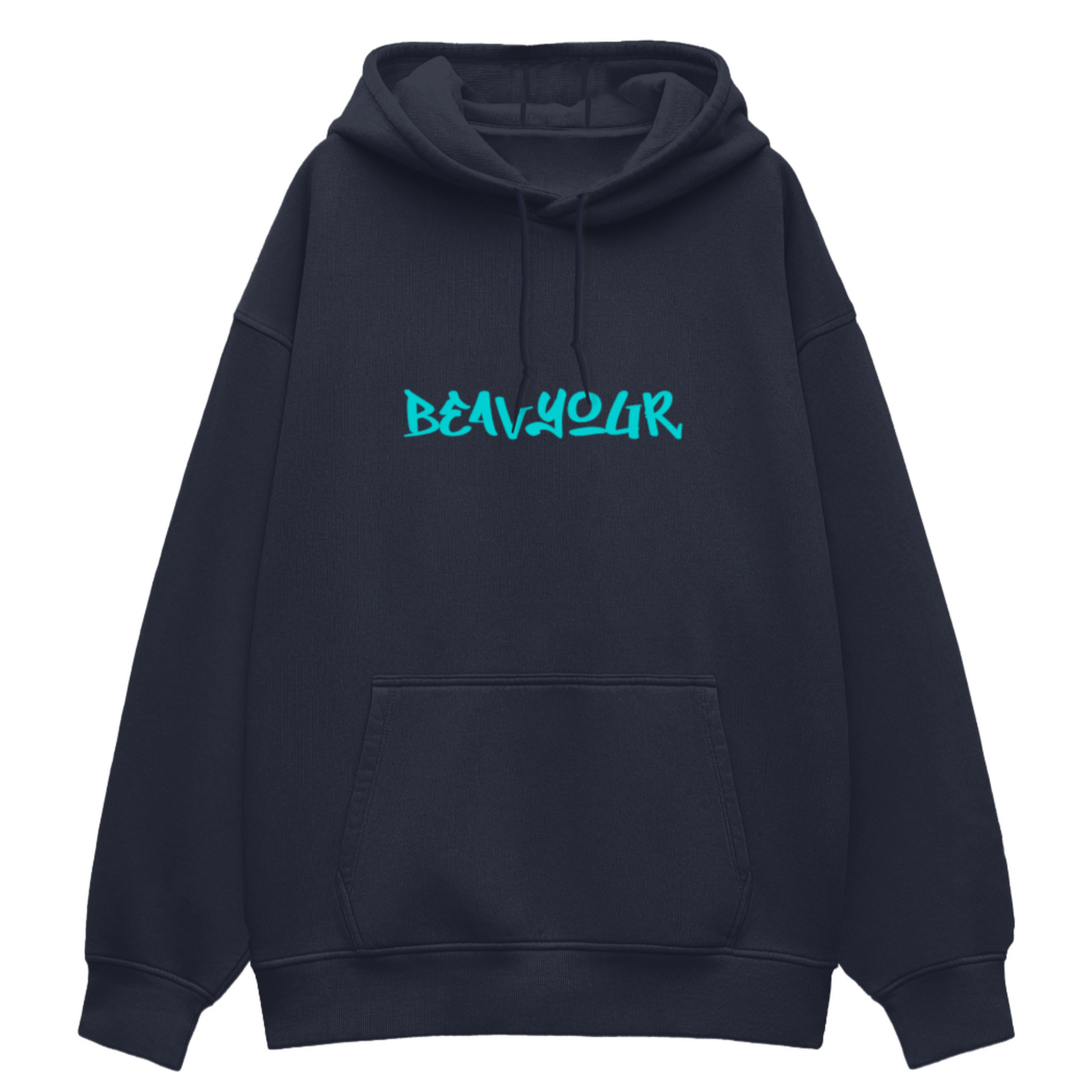 HimWear Aegis Navy Blue Oversized Hoodie