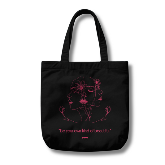 HerWear Optimist Black Tote Bag