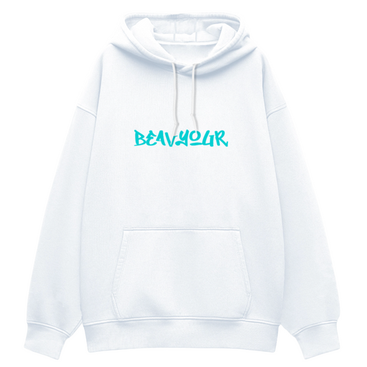 HimWear Aegis White Oversized Hoodie