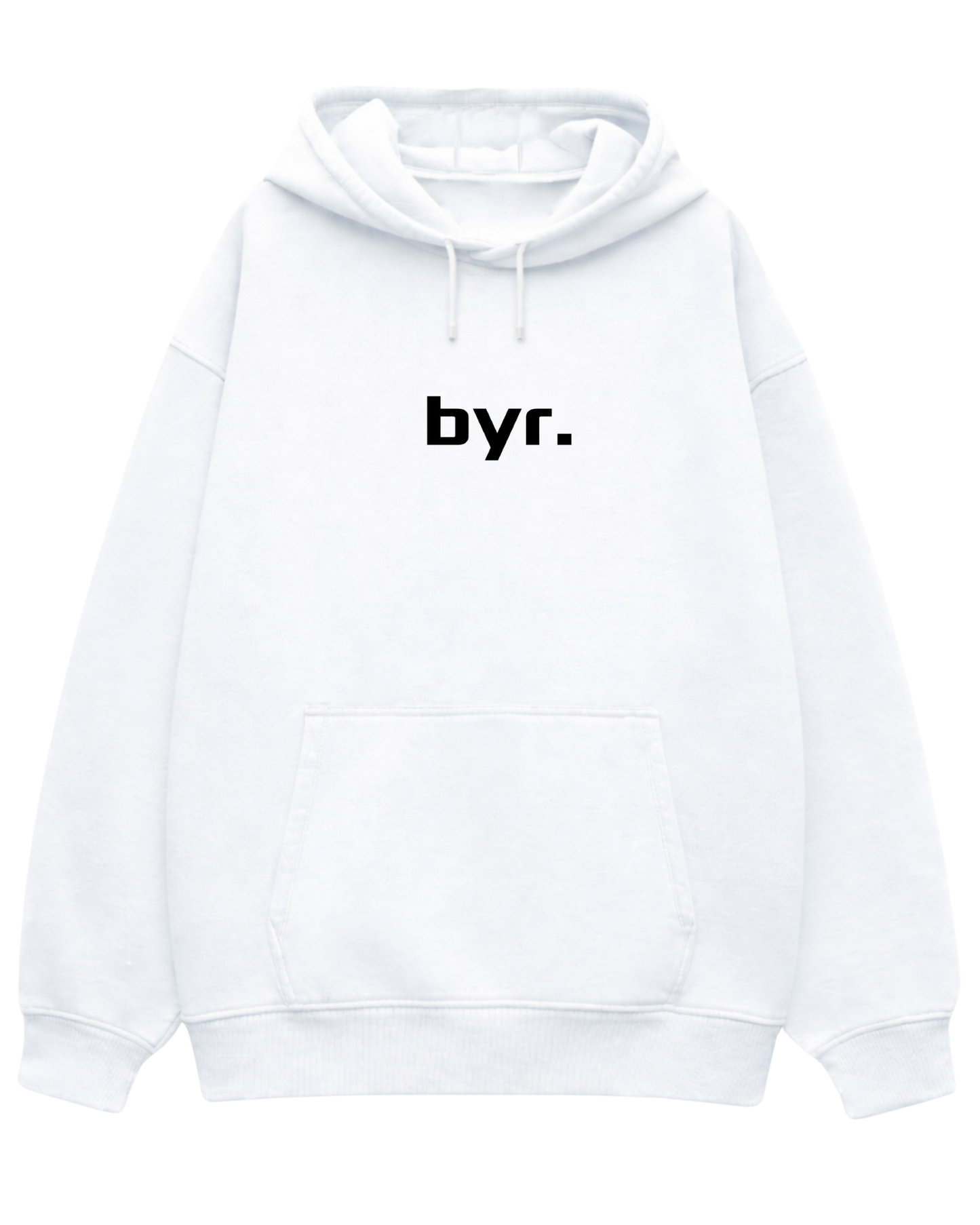 Unisex BYR White Lucid Vision Oversized Hoodie