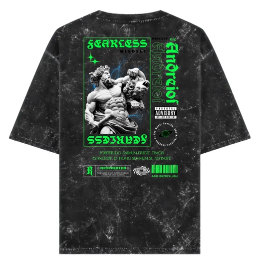 HimWear Acid Wash FEARLESS Tee