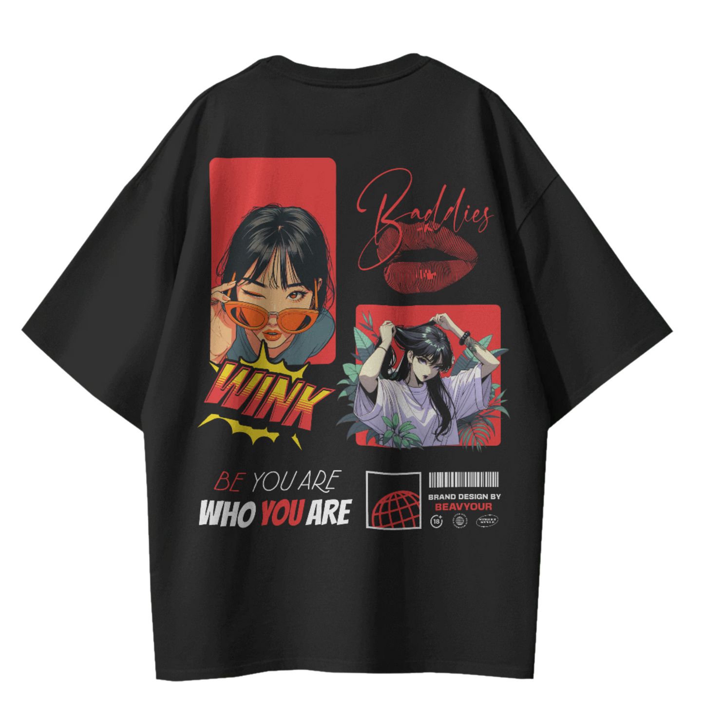 HerWear Black Beubaby Tee