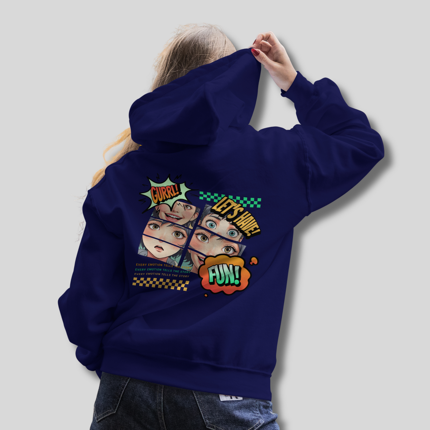 HerWear GURRL Navy Blue Hoodie