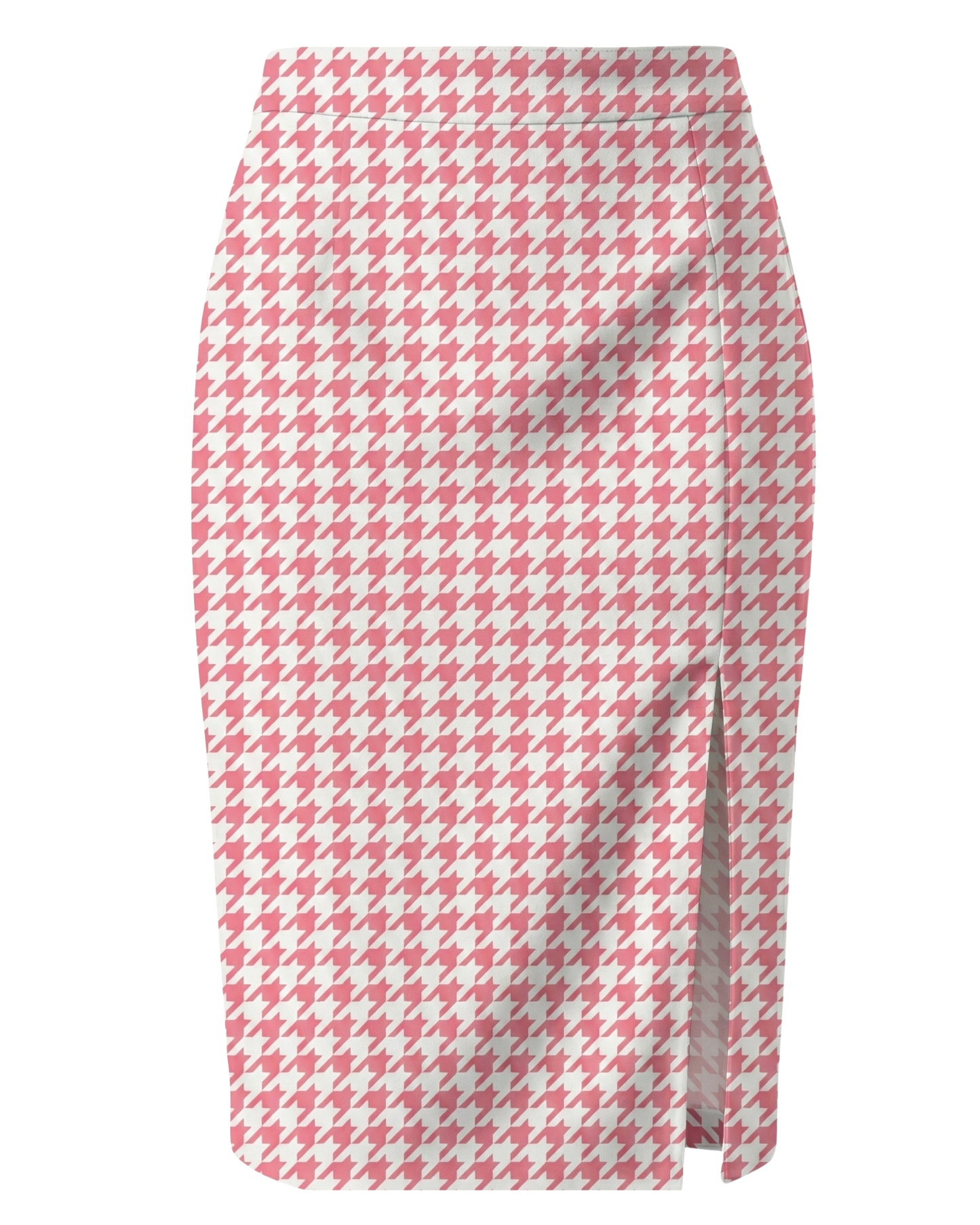 BYR Classique WhitePink Houndstooth Skirt
