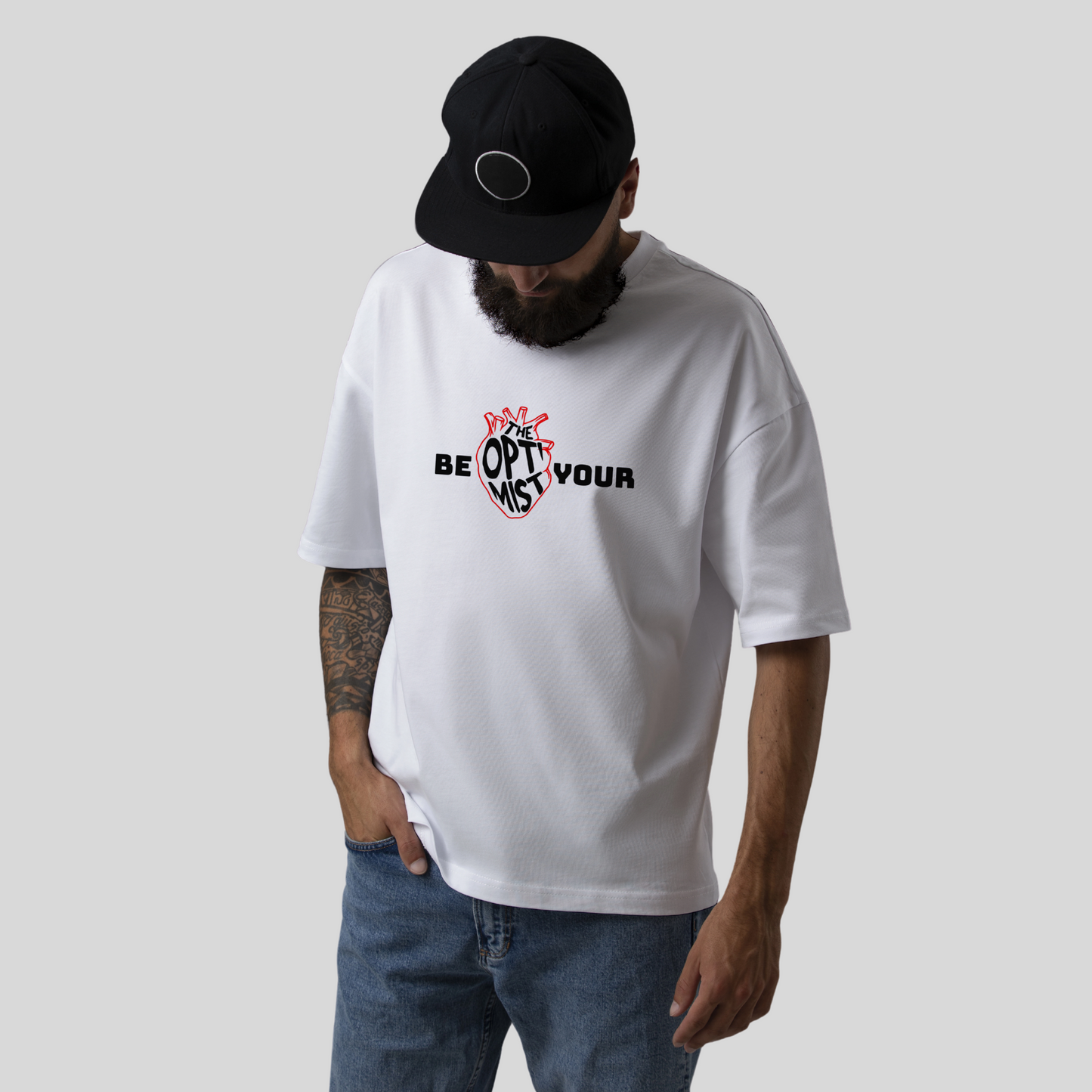 Unisex White  Optimist Tee